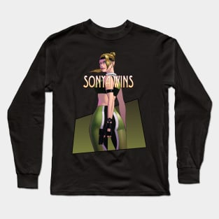 Sonya Blade Mortal Kombat v2 Long Sleeve T-Shirt